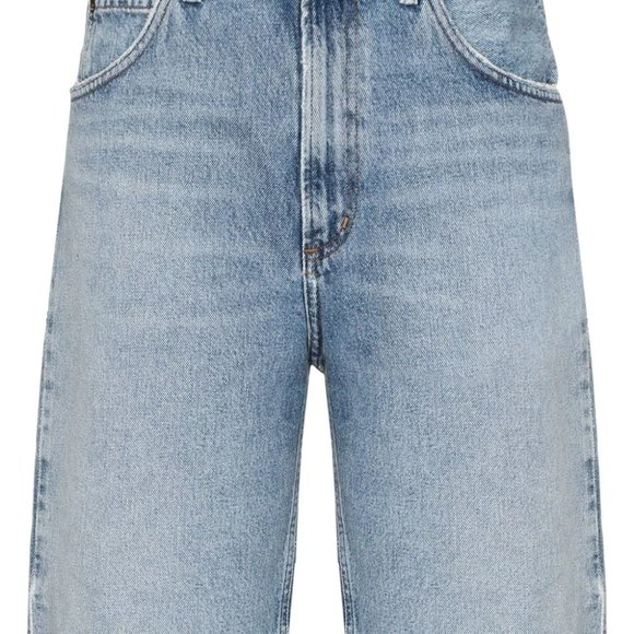 AGOLDE frayed denim shorts